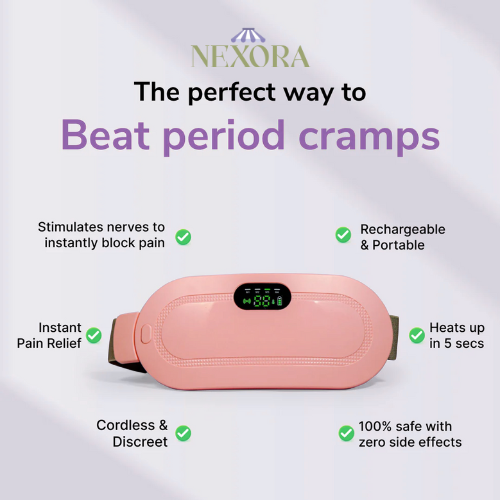 Period Cramp Relief Massager & Heating Pad
