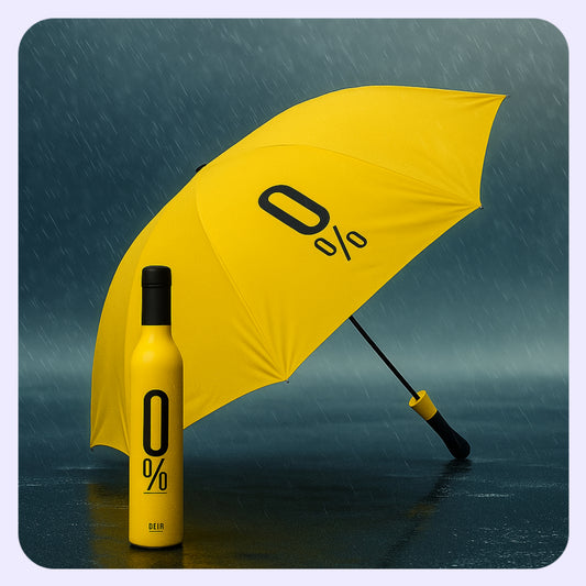 Umbrella Double Layer Folding Portable Umbrella with Bottle Cover